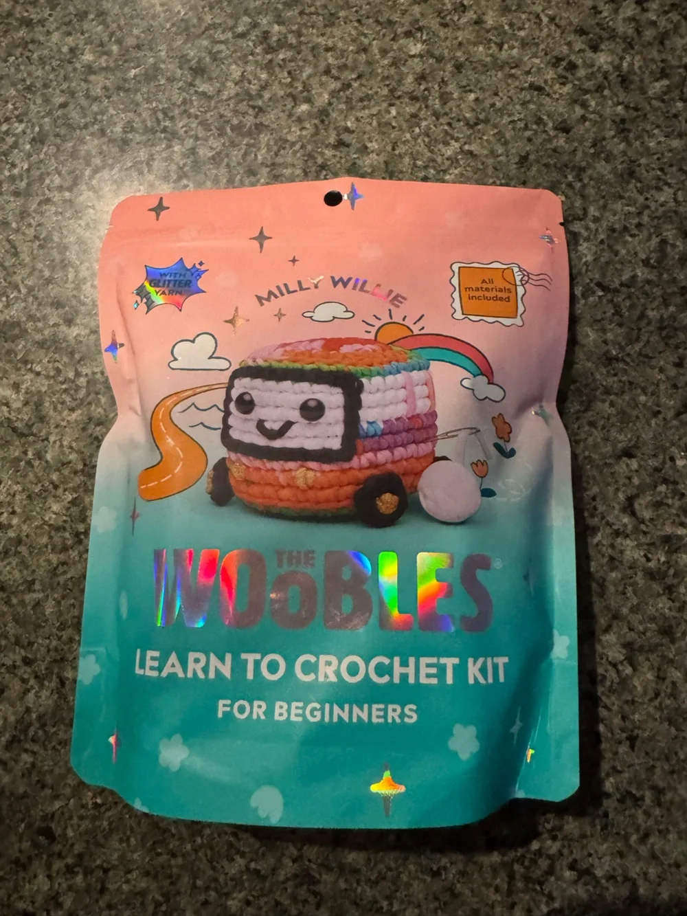 The Woobles Millie Willlie  Crochet Kit- ONE kit, 3 available